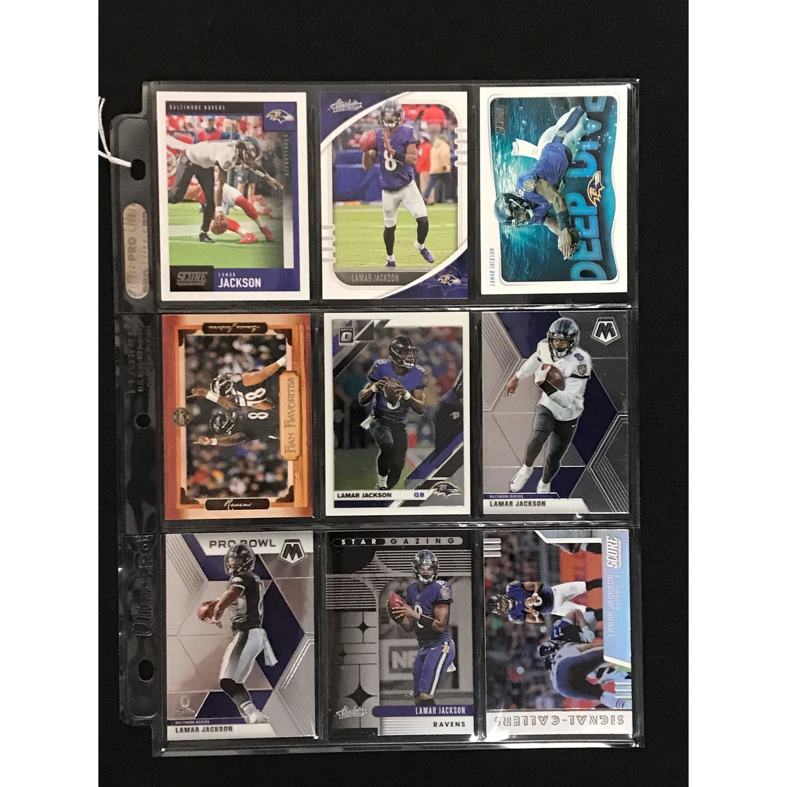 9 Lamar Jackson Cards (1 of 2)