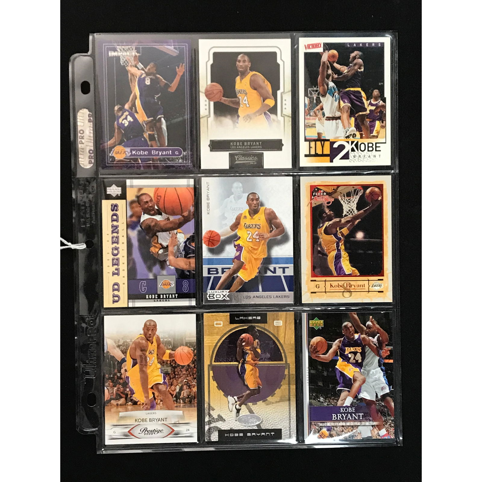9 Vintage Kobe Bryant Cards (1 of 2)