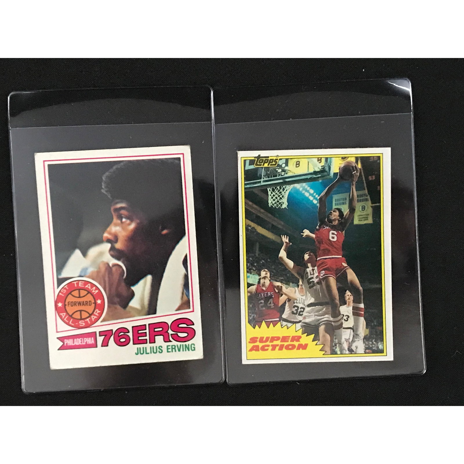 Two Vintage Julius Erving Cards (1 of 2)