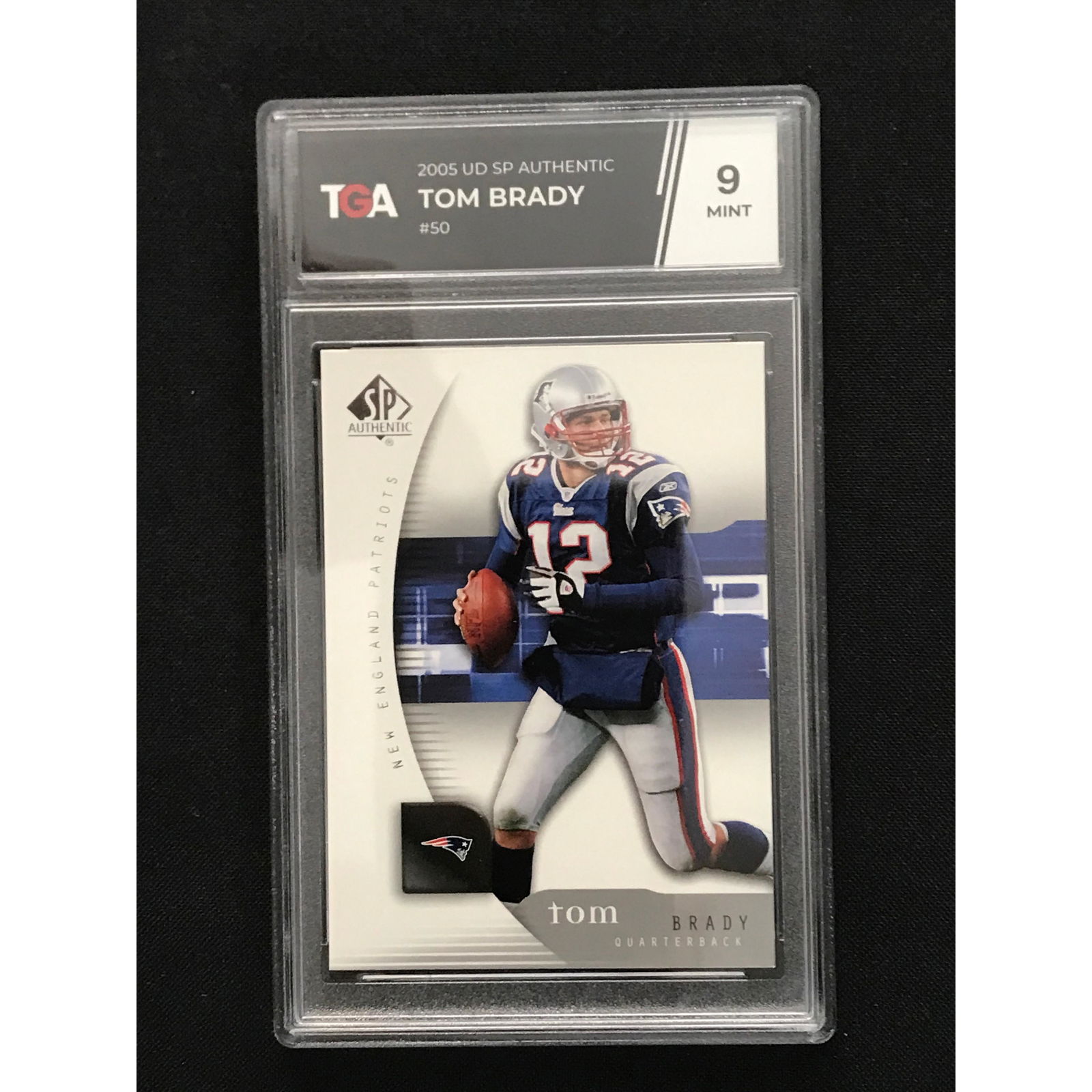 2005 Ud Sp Authentic Tom Brady Tga 9 Mint (1 of 2)