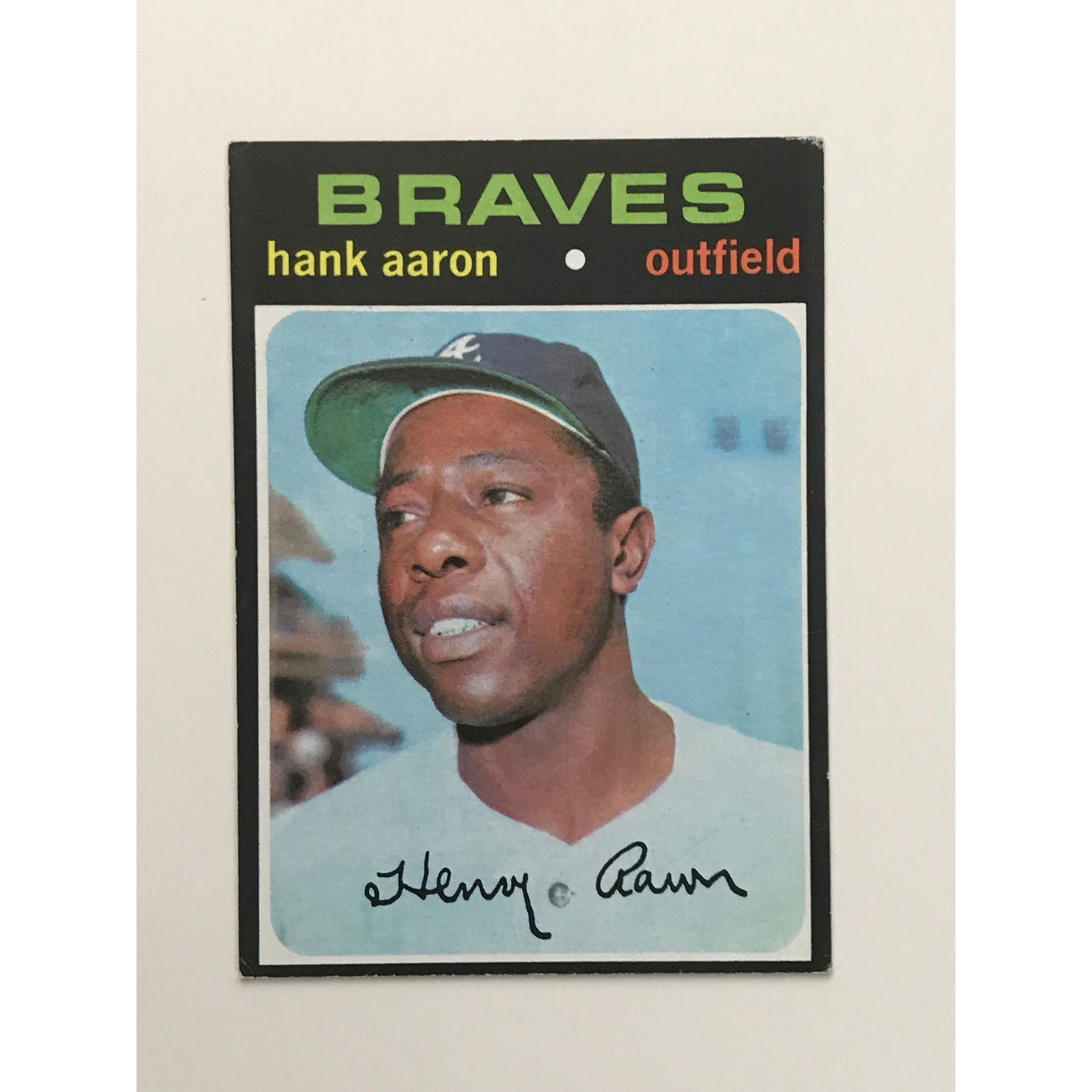 1971 Topps Hank Aaron No Creases (1 of 2)