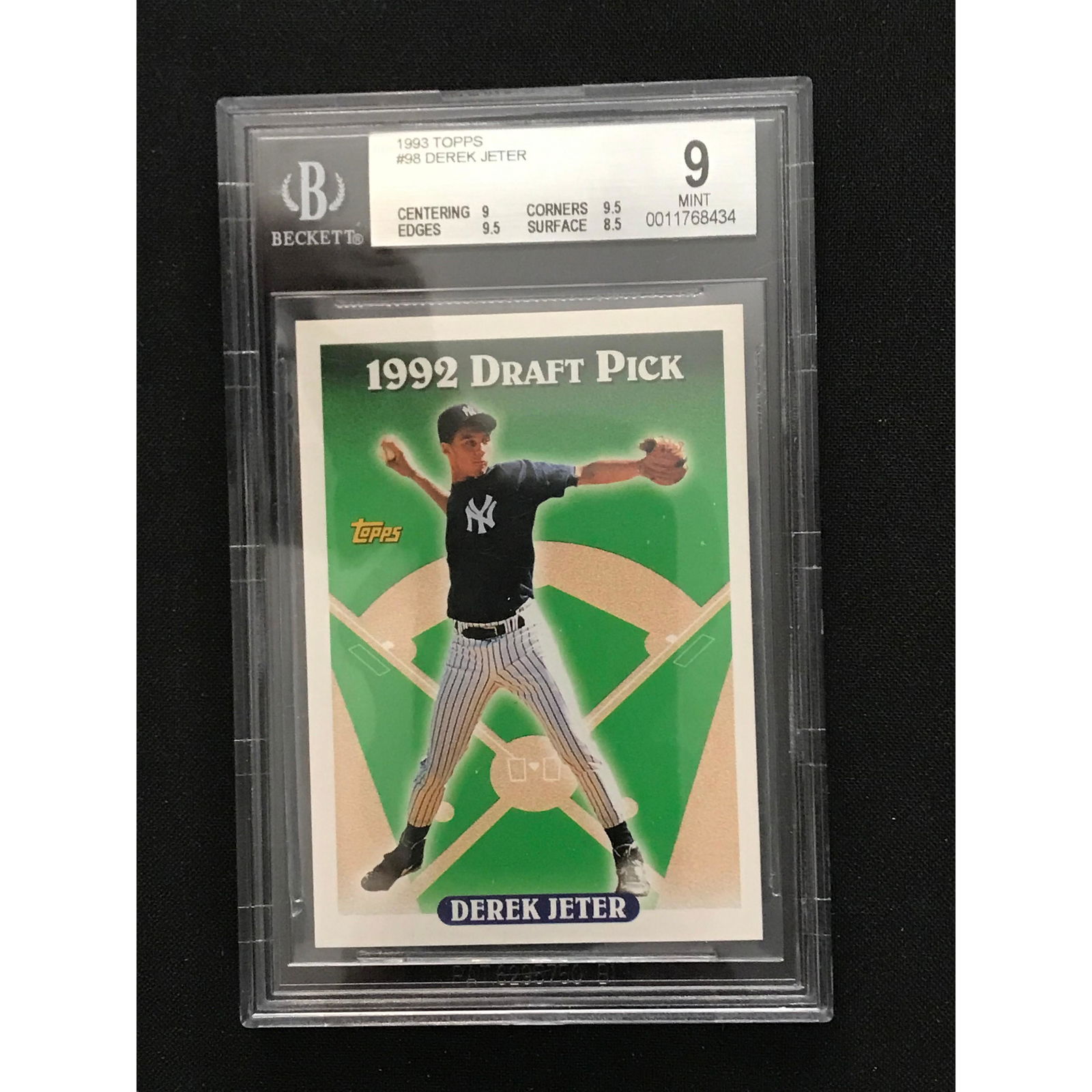 1993 Topps Derek Jeter Rookie Bgs 9 Mint (1 of 2)