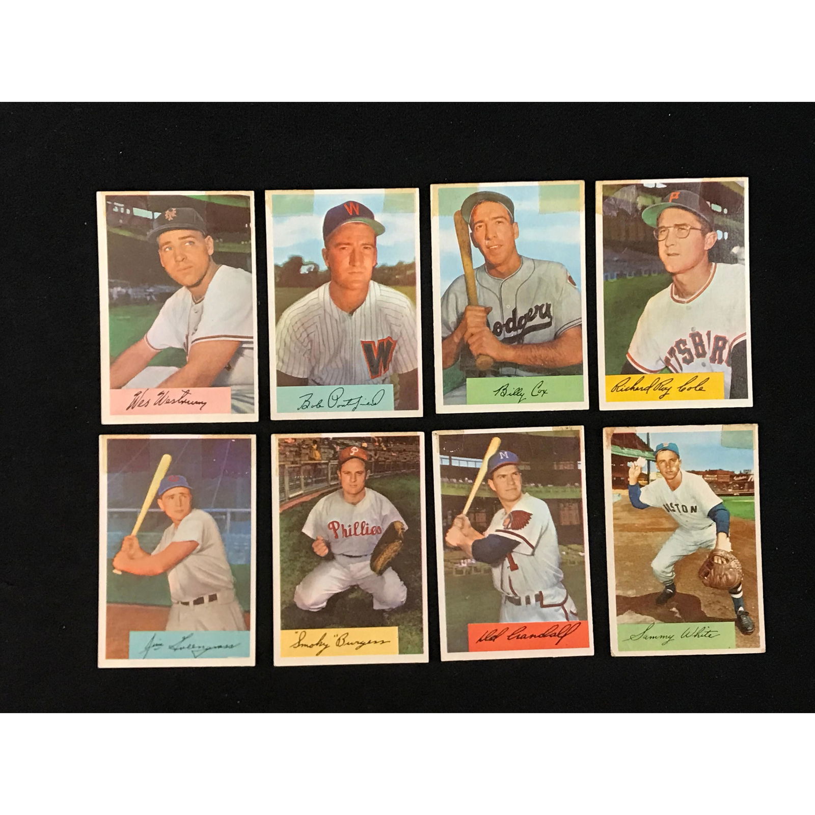 54 1954 Bowman Baseball Cards Low Grade (1 of 2)