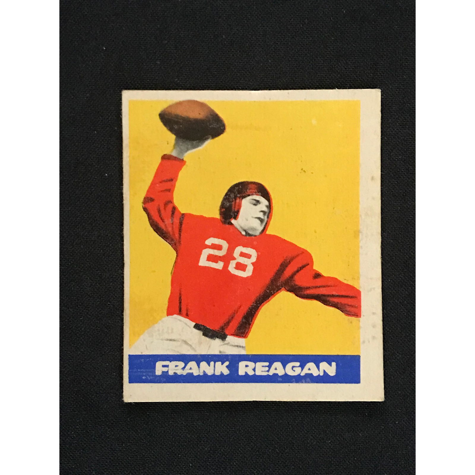 1949 Leaf Frank Reagan Football Card (1 of 2)