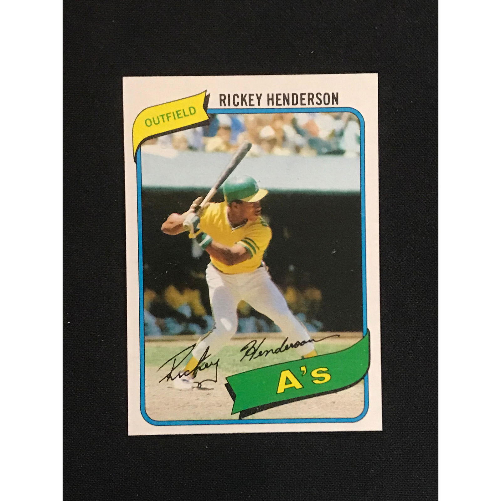 1980 Topps Rickey Henderson Rookie Mint (1 of 2)