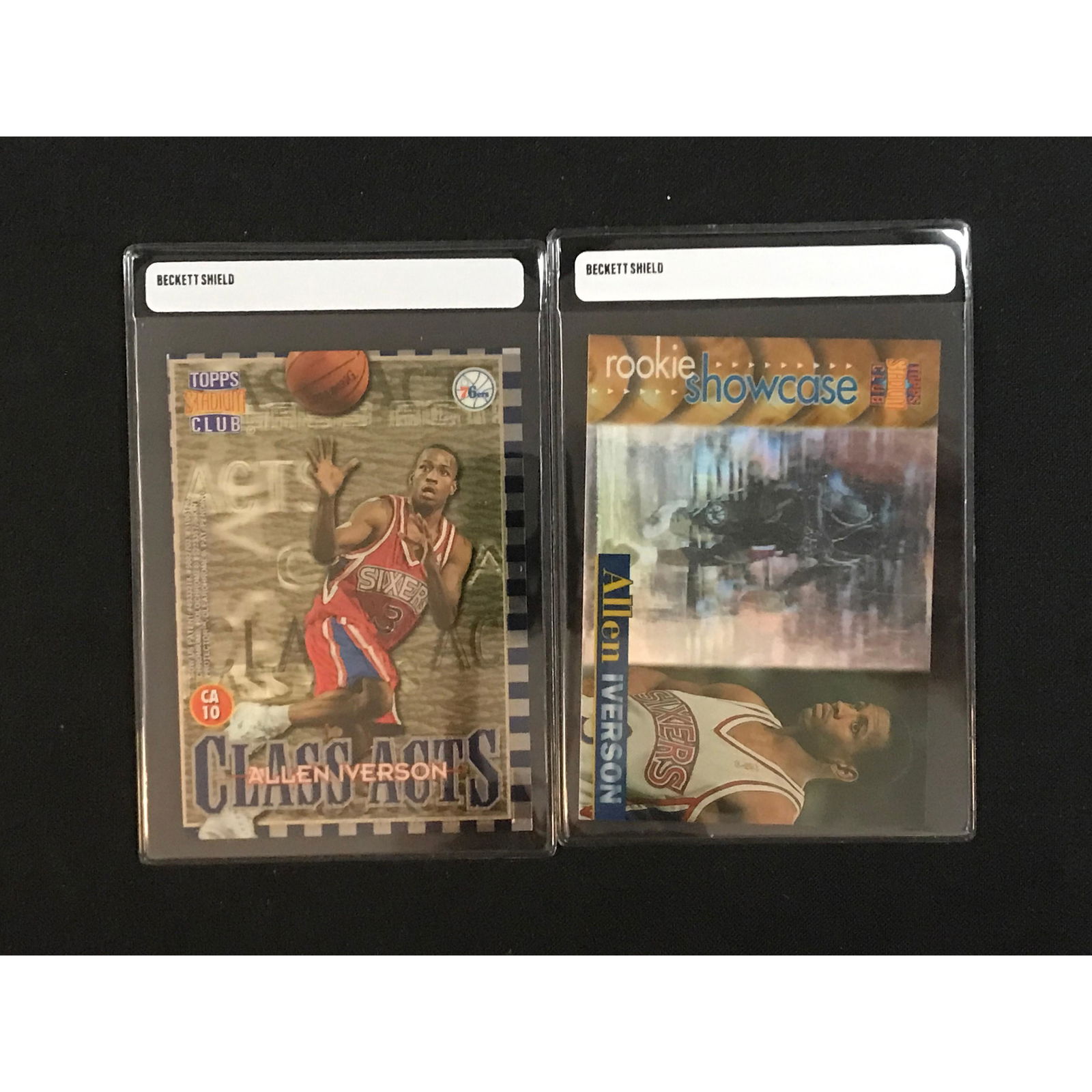 Pair Of Allen Iverson Rookies/inserts (1 of 2)