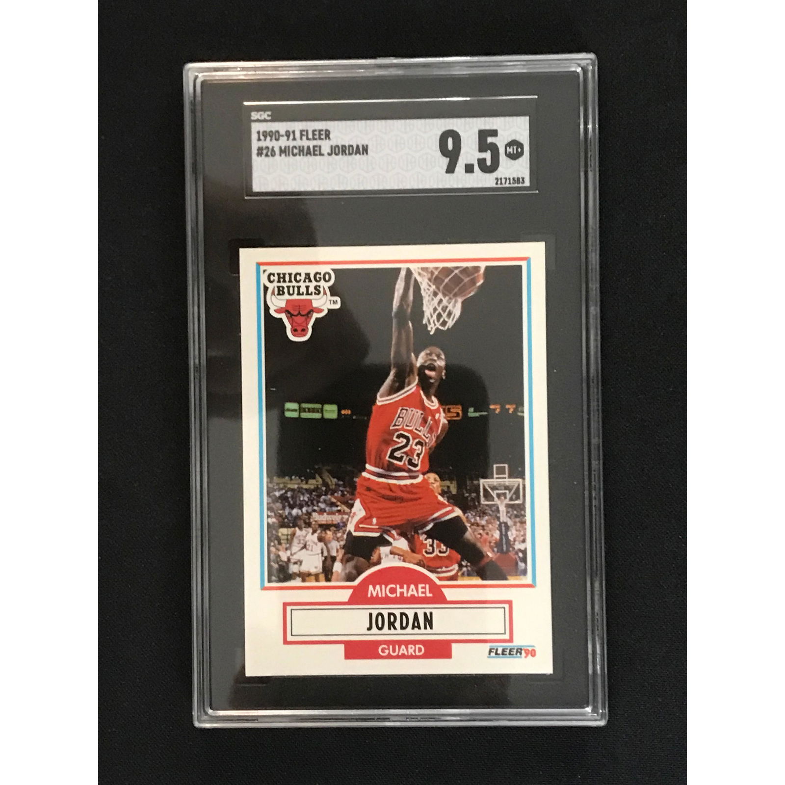 1990-91 Fleer Michael Jordan Sgc 9.5 Mint + (1 of 2)