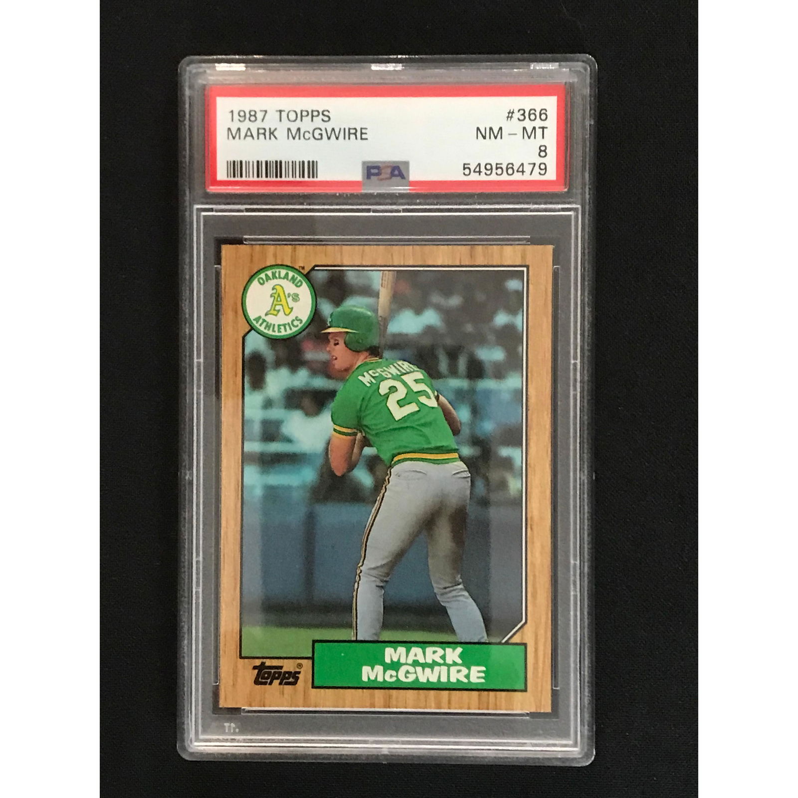 1987 Topps Mark Mcgwire Rookie Psa 8 (1 of 2)