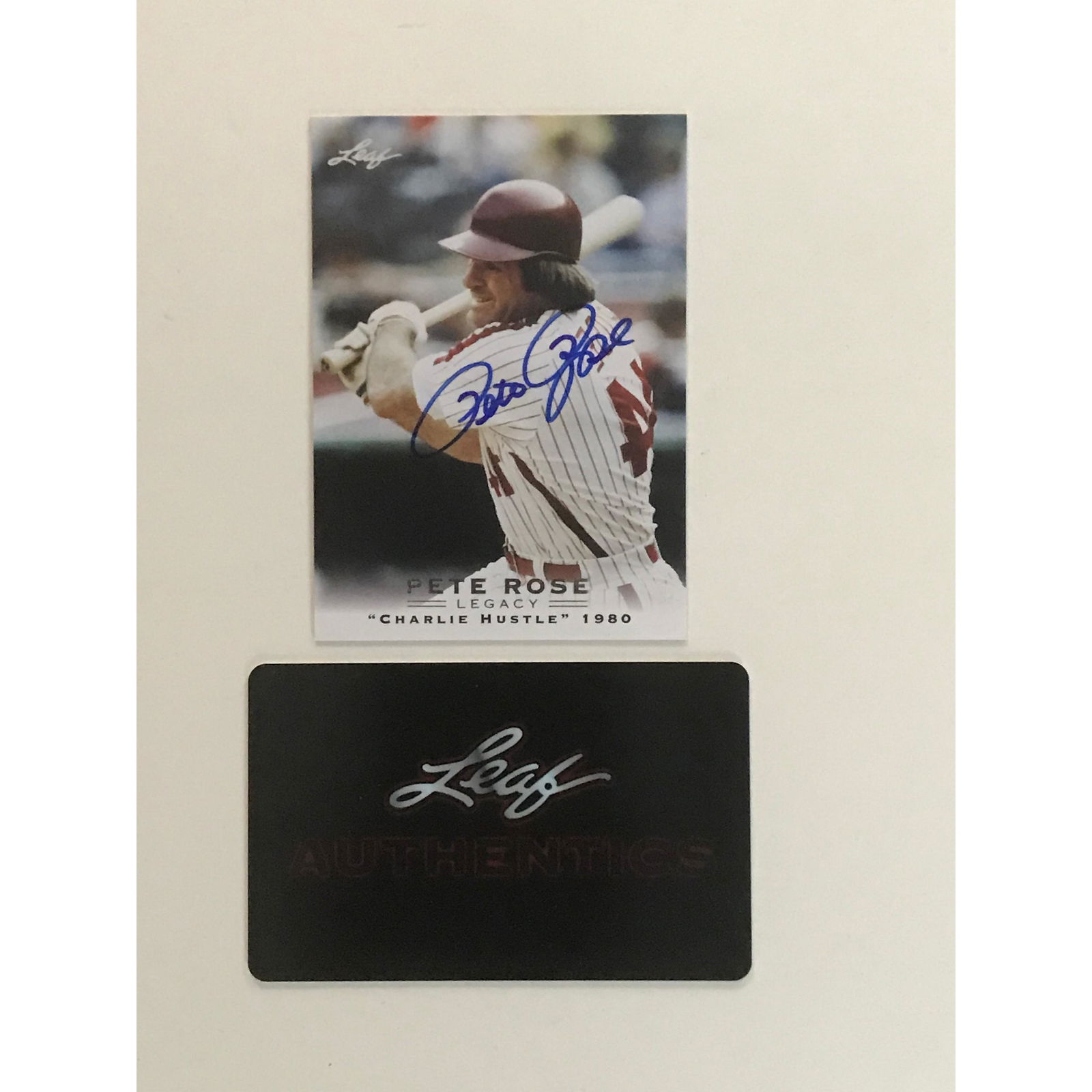 2011 Leaf Pete Rose Auto Card With Coa (1 of 2)