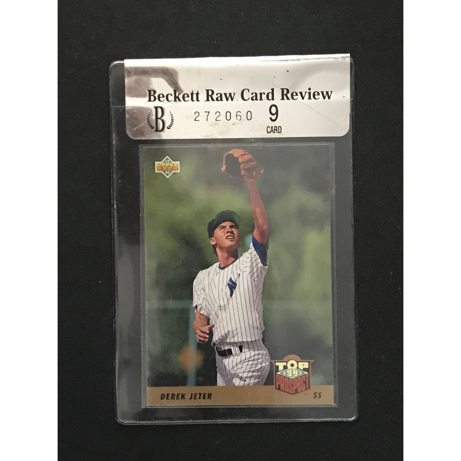1993 Ud Derek Jeter Rookie Beckett Raw 9 (1 of 2)