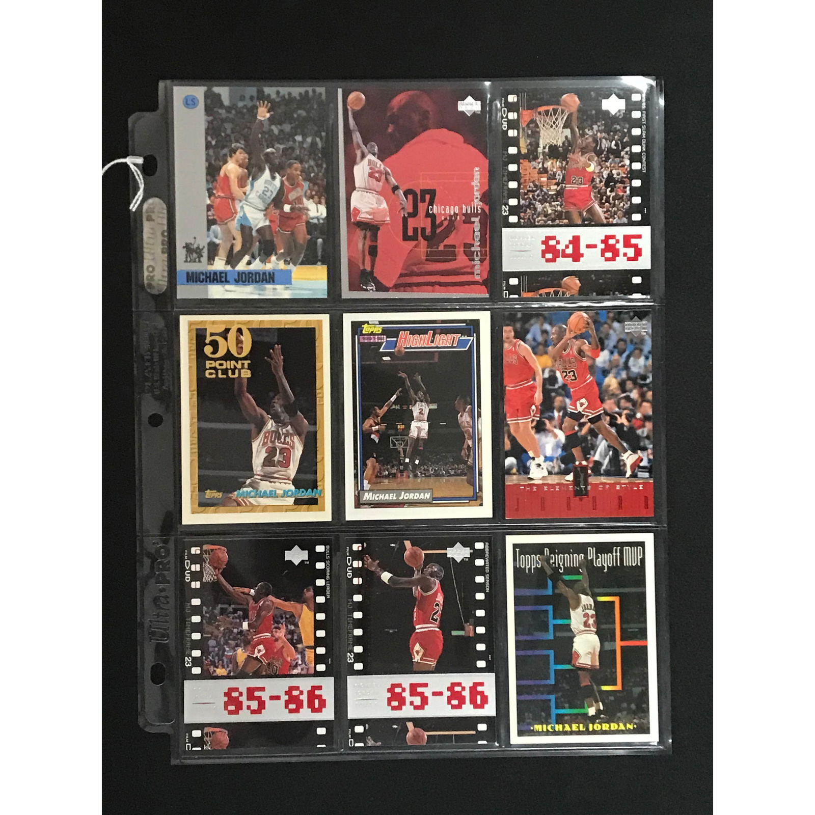 9 Vintage Michael Jordan Cards (1 of 2)