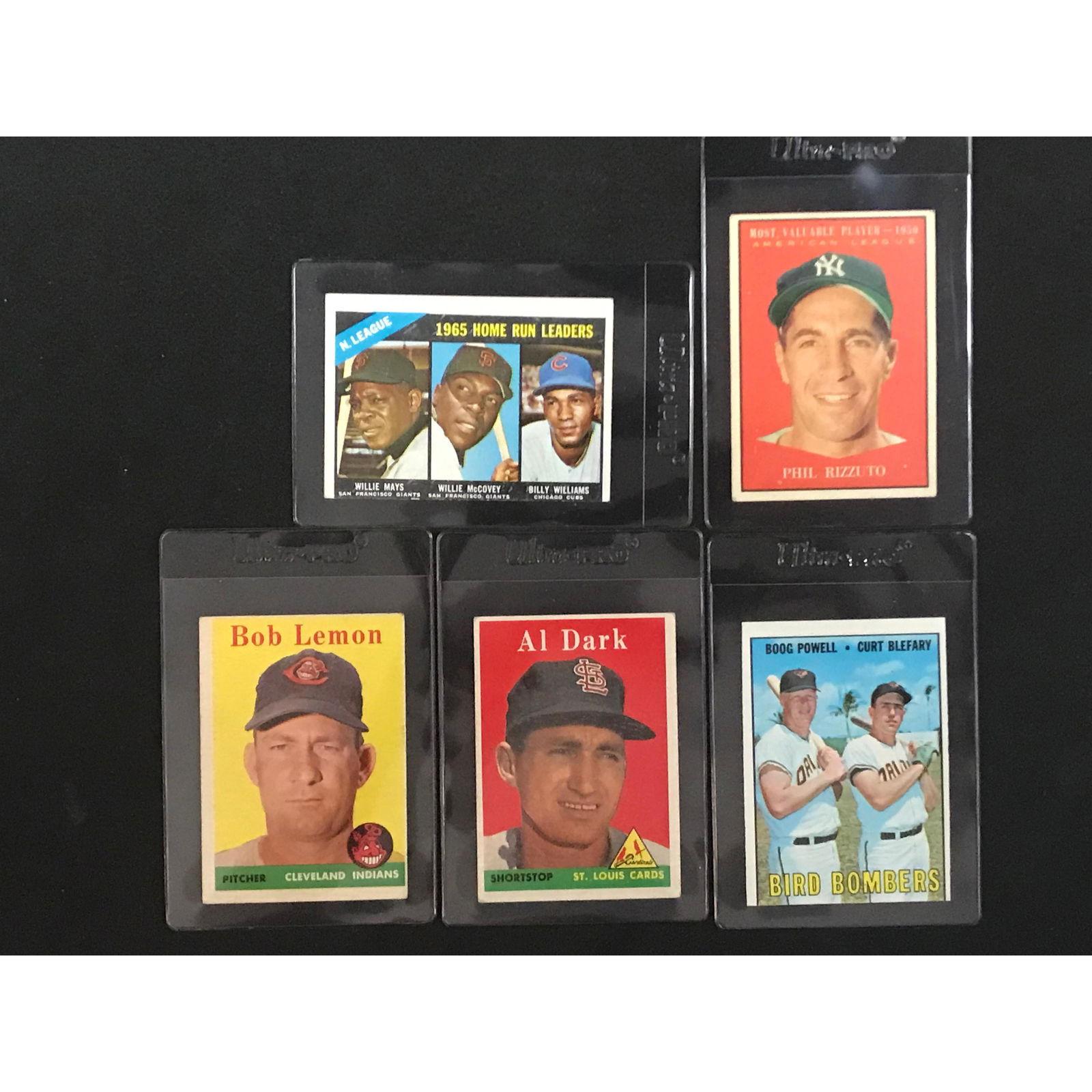 5 1950's And 60's Baseball Stars/hof (1 of 2)