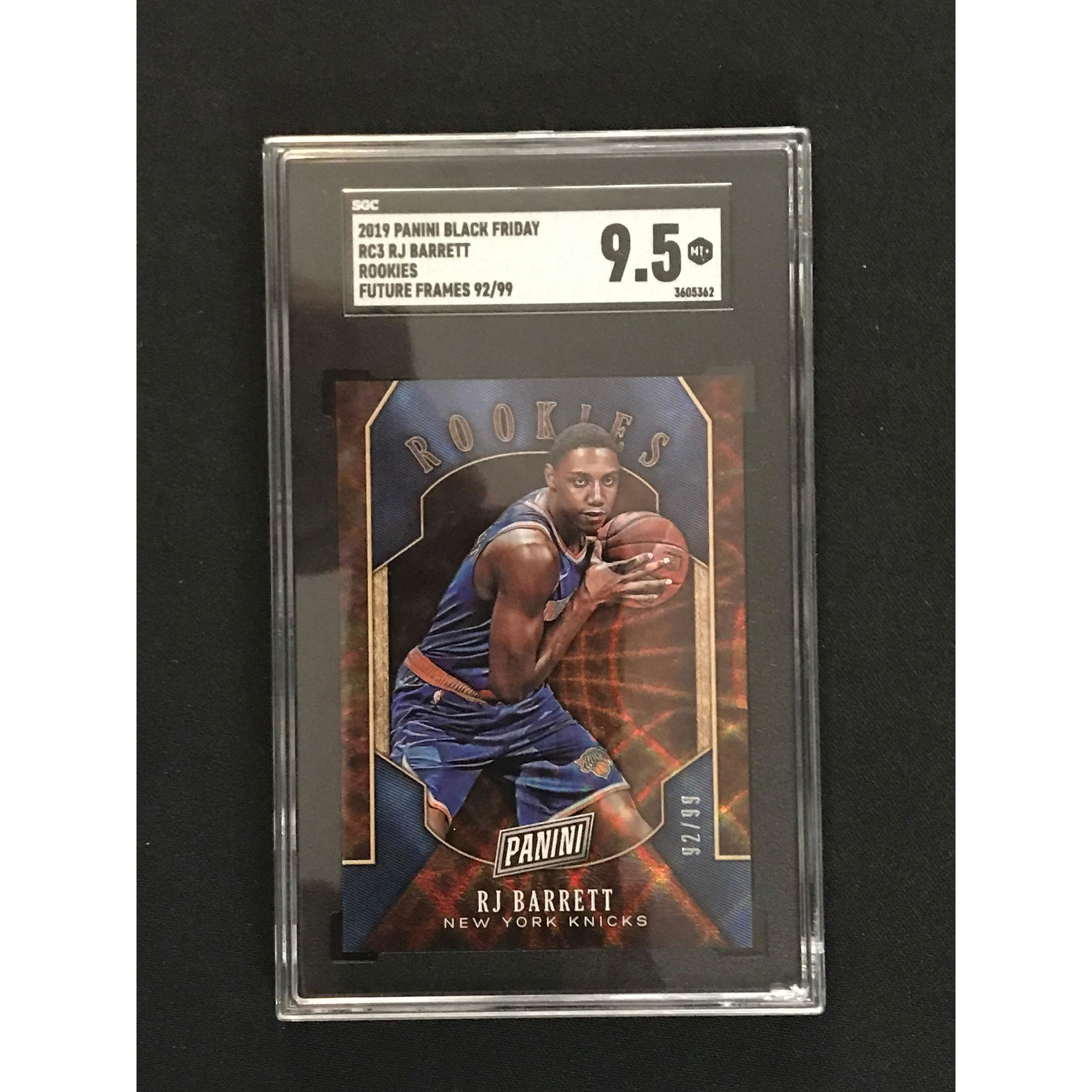 2019 Panini Black Rj Barrett Rookie Sgc 9.5 (1 of 2)