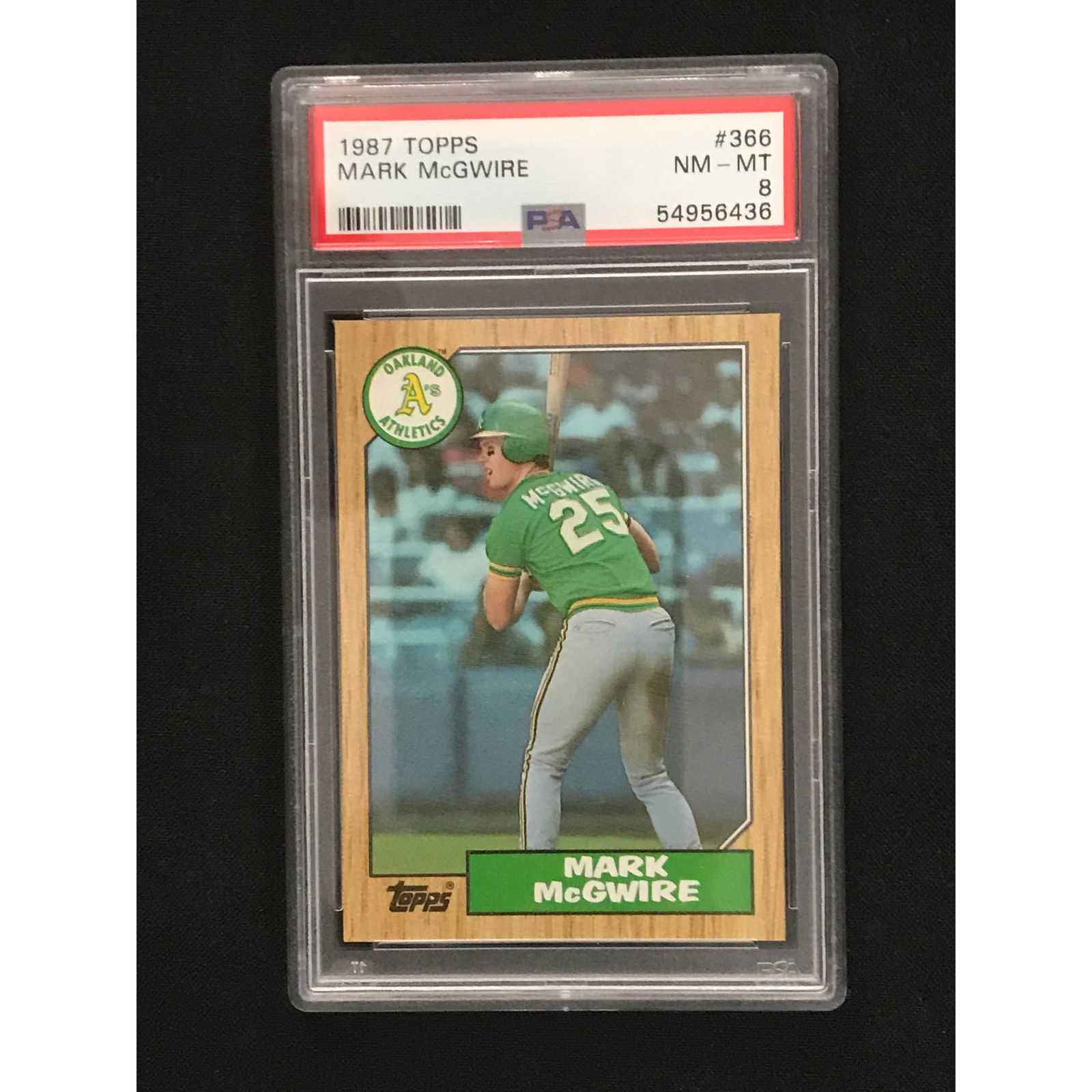 1987 Topps Mark Mcgwire Psa 8 (1 of 2)