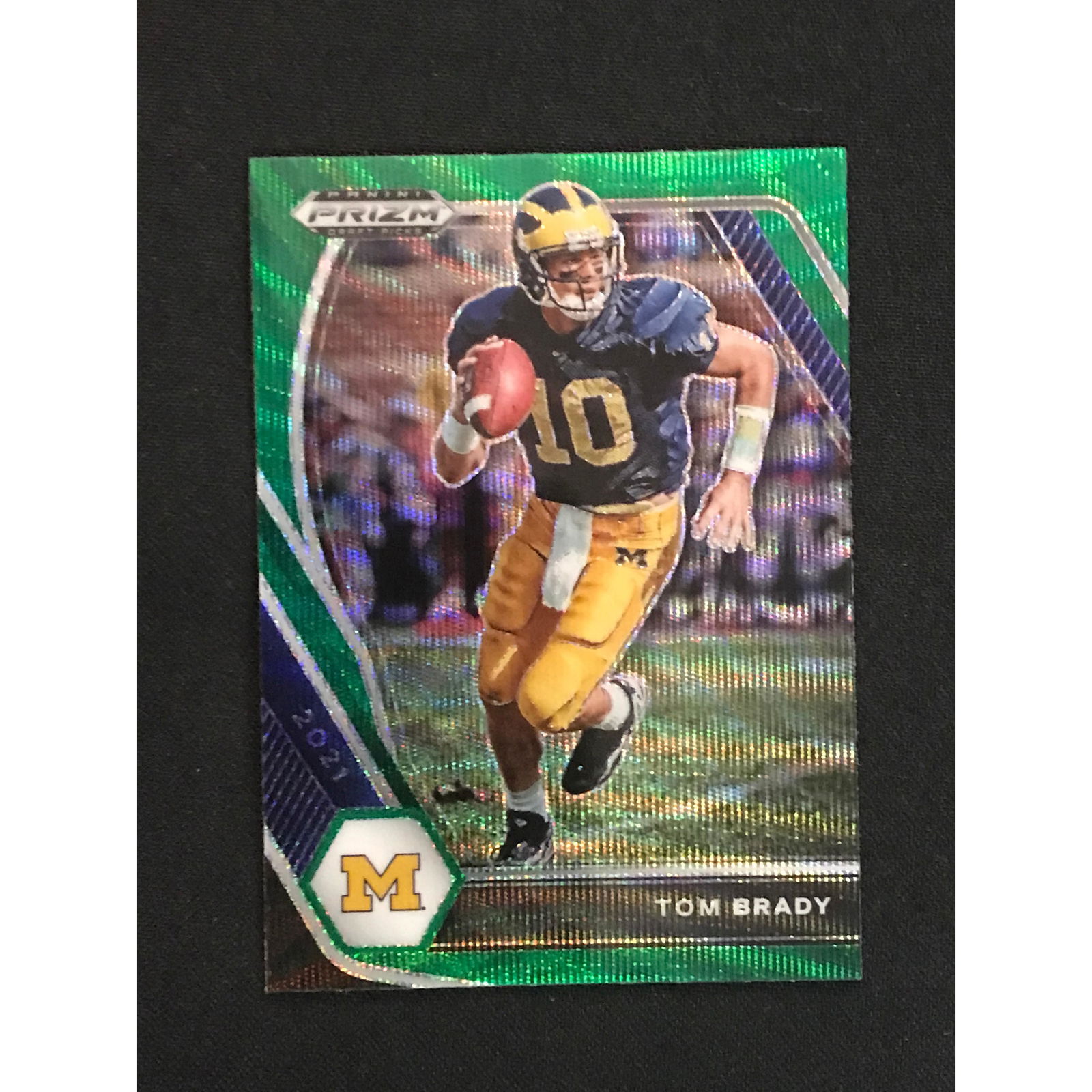 2021 Prizm Green Wave Cracked Ice Tom Brady (1 of 2)