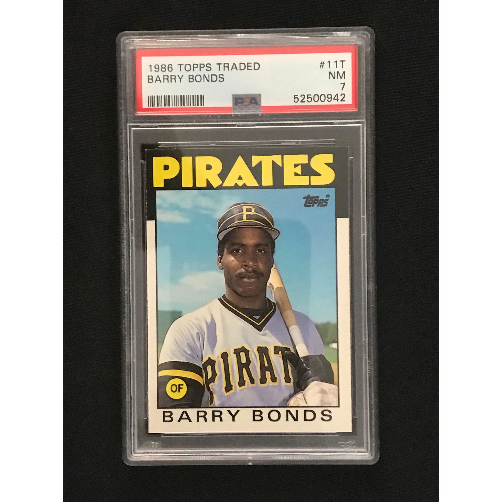 1986 Topps Traded Barry Bonds Psa 7 (1 of 2)