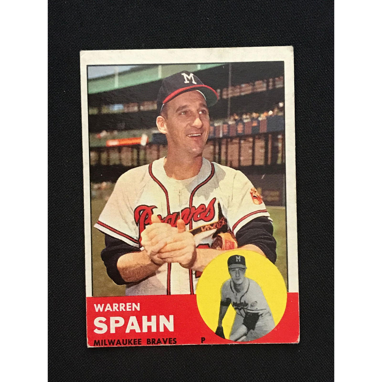 1963 Topps Warren Spahn Card (1 of 2)