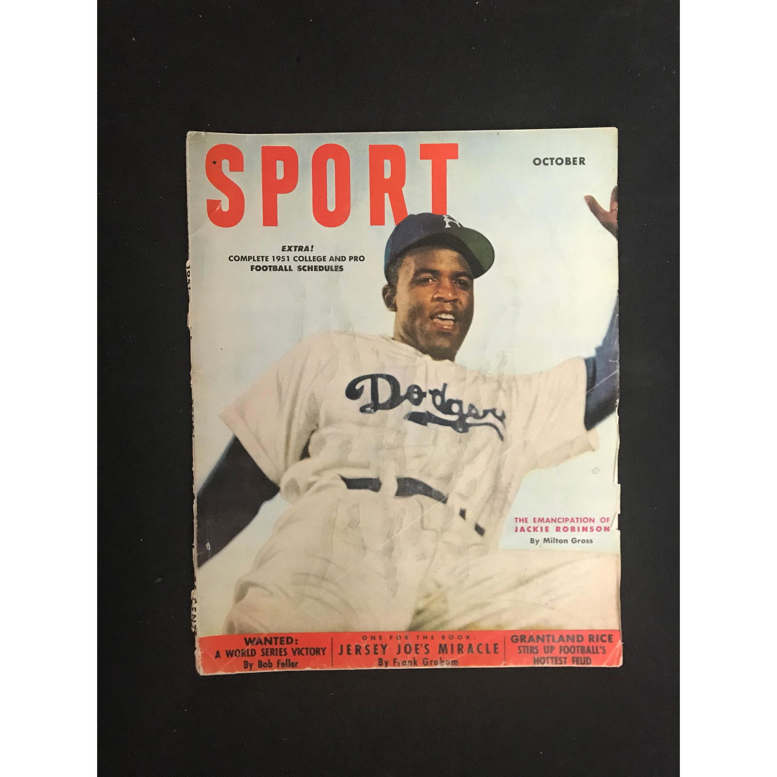 6 1950's Sport Magazines Jackie Robinson (1 of 12)