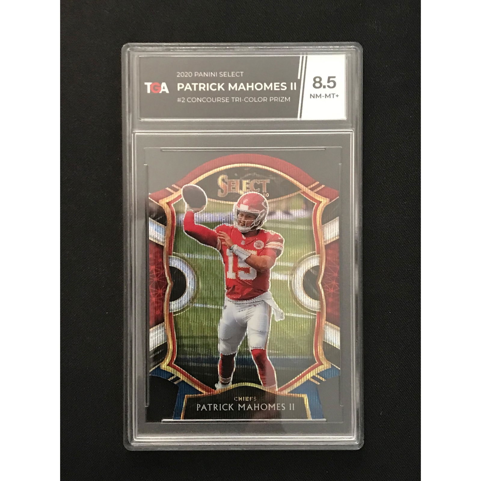 2020 Select Patrick Mahomes Tri Color Tga 8.5 (1 of 2)