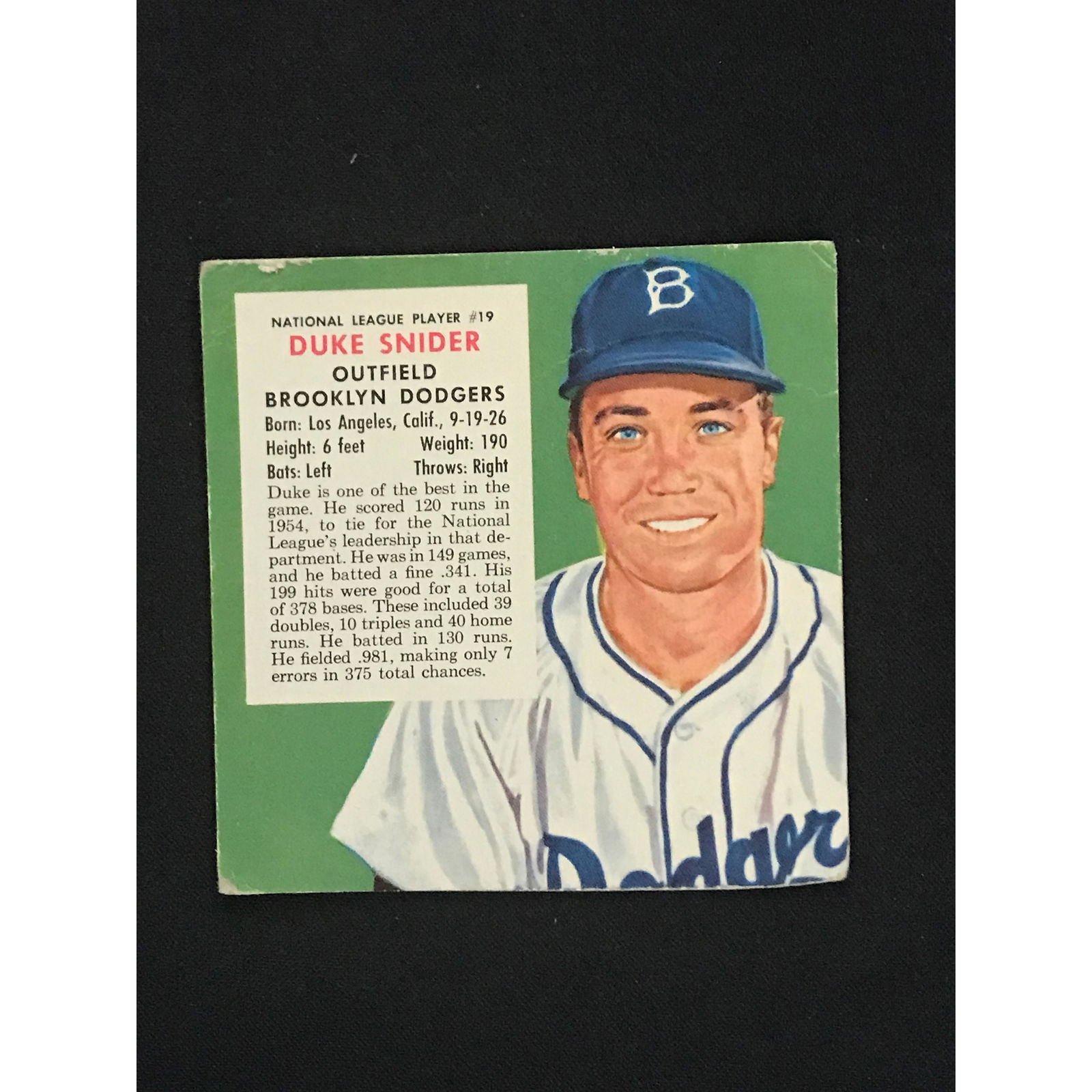 1955 Redman Duke Snider (1 of 2)