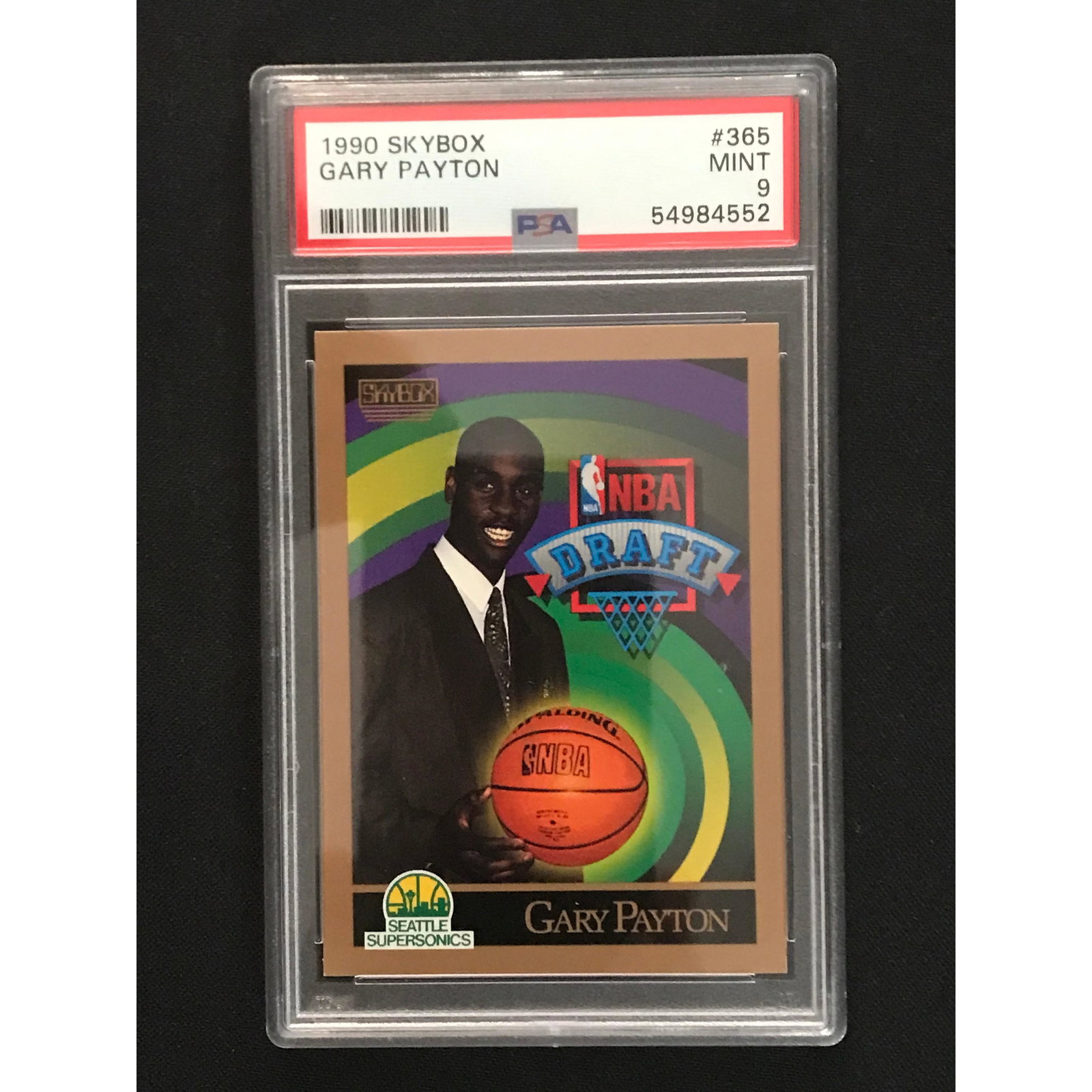 1990 Skybox Gary Payton Rookie Psa 9: 1990 Skybox Gary Payton Rookie Psa 9