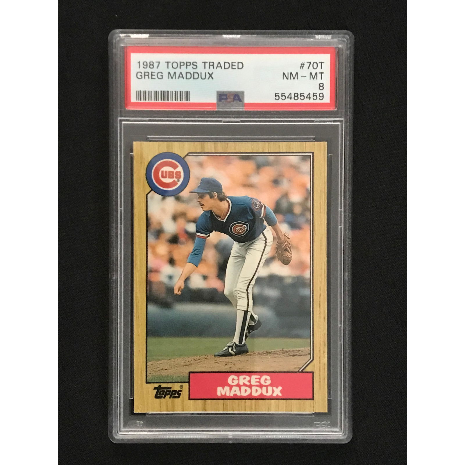 1987 Topps Traded Greg Maddox Rookie Psa 8 (1 of 2)
