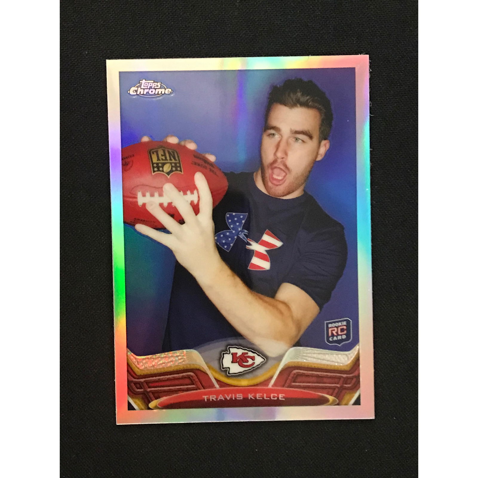 2013 Topps Chrome Rookie Refractor Travis Kelce (1 of 2)