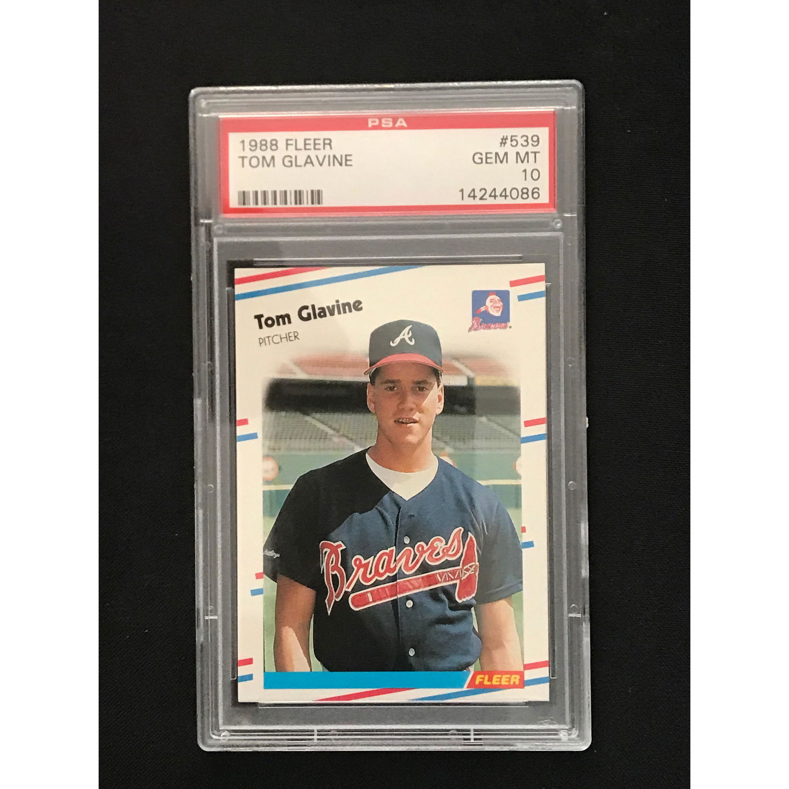 1988 Fleer Tom Glavine Rookie Psa 10 (1 of 2)