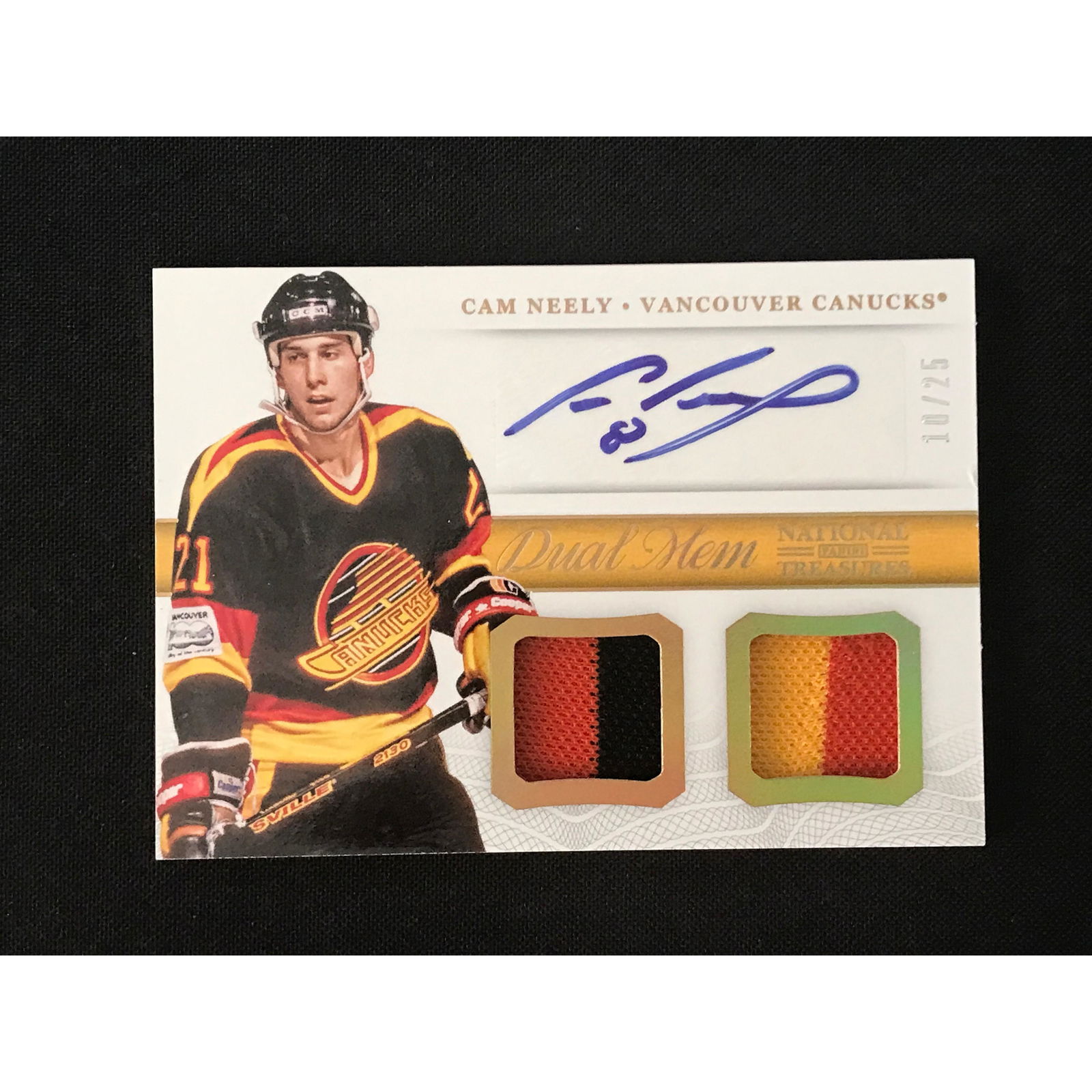 2014 Panini Cam Neely Dual Auto Relic Card 10/25 (1 of 2)