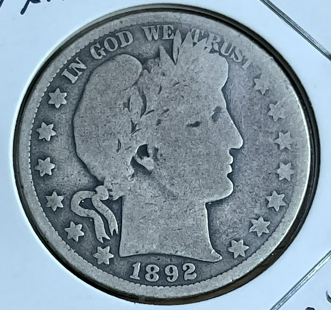 1892-o Barber Half Dollar (1 of 2)