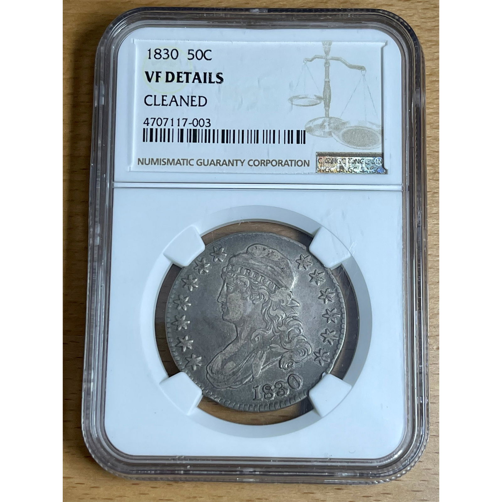 1830 Capped Bust Half Dollar Vf Details Clean Ngc (1 of 1)