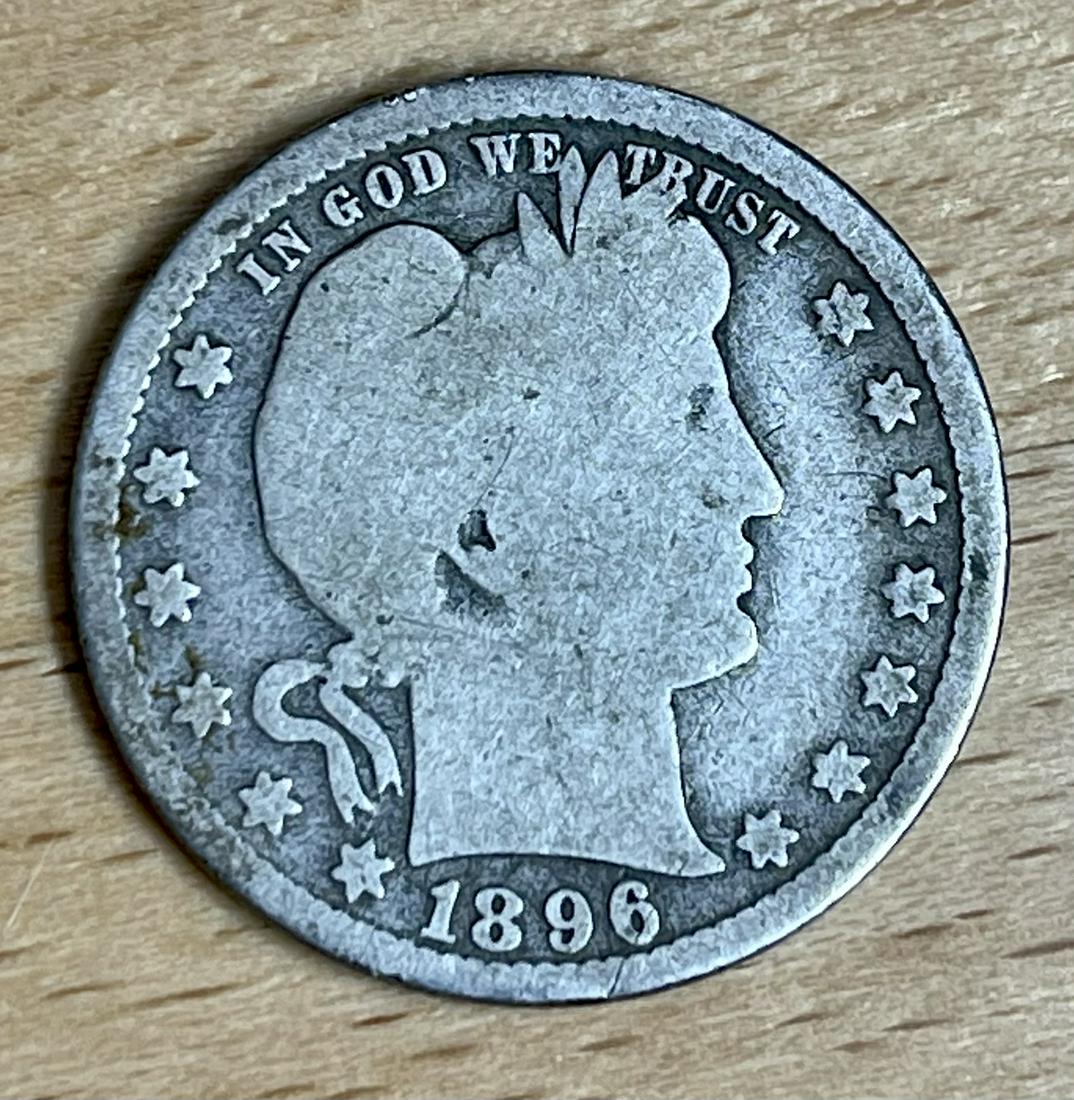 1896-s Barber Quarter (1 of 2)