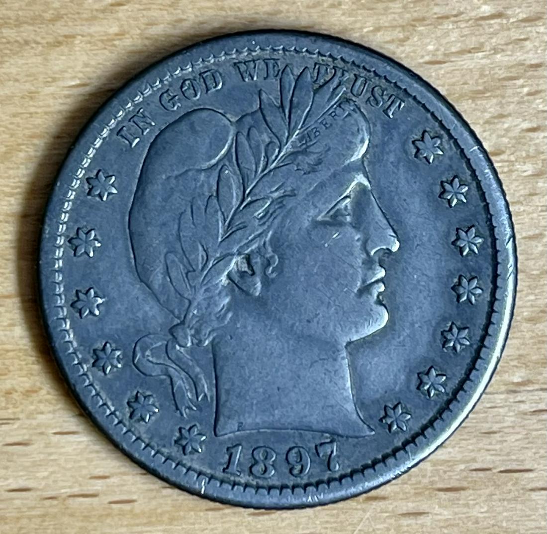 1897-S Barber Quarter (1 of 2)