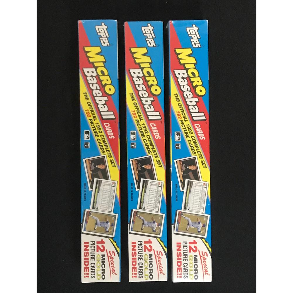 Three 1992 Topps Micro Baseball Sets (1 of 2)