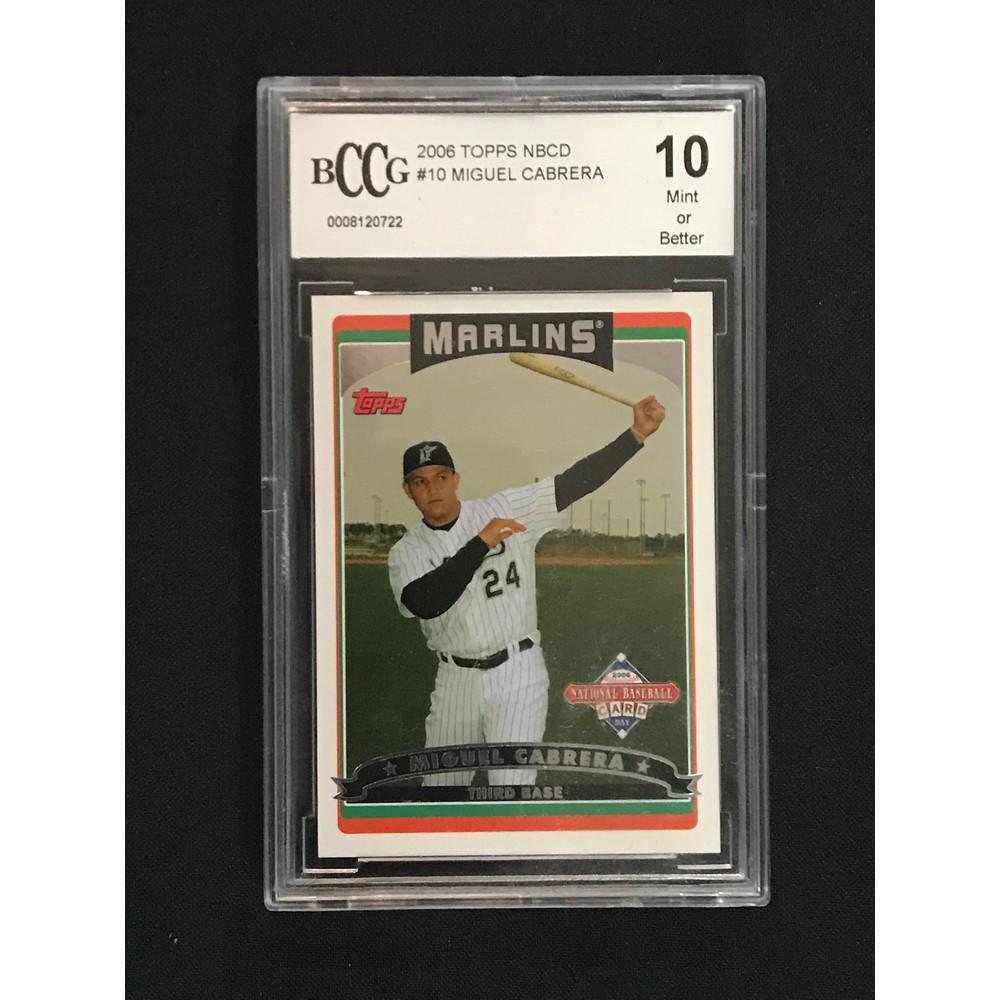2006 Topps Nbcd Miguel Cabrera Rc Bccg 10 (1 of 2)