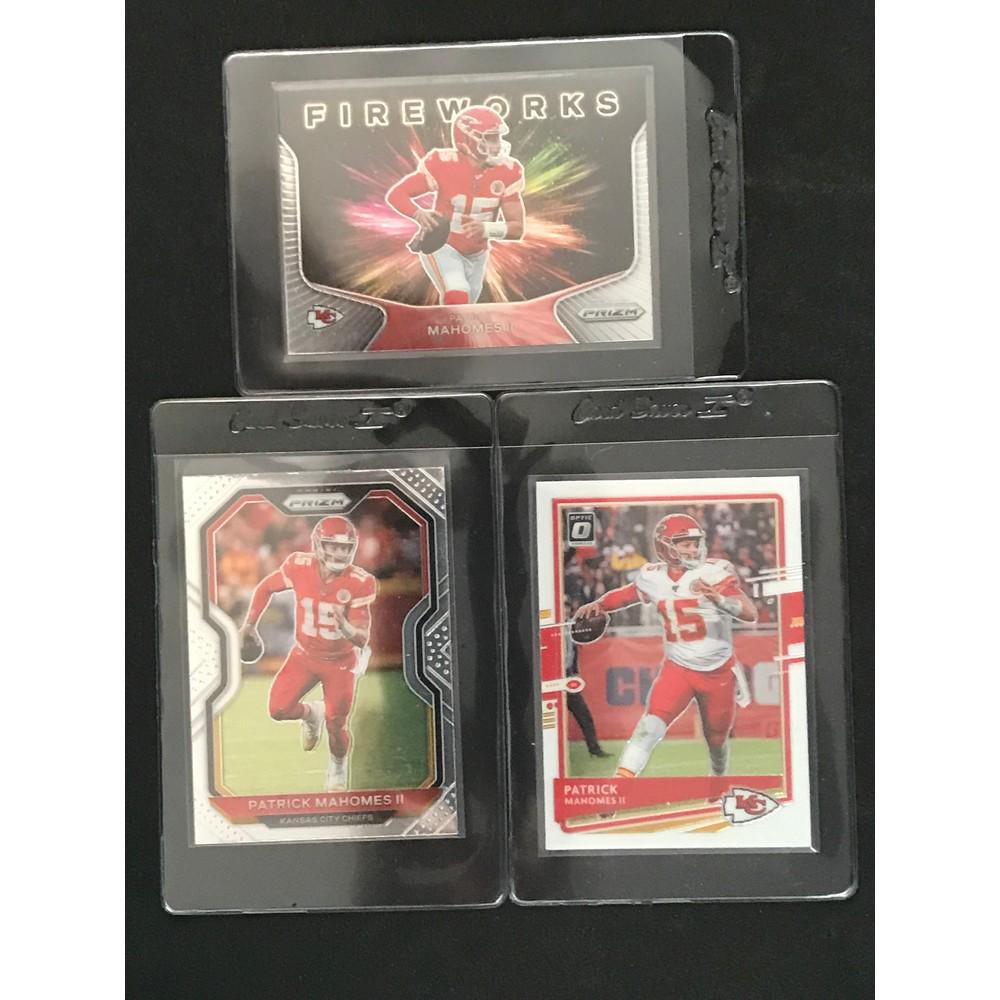Three 2020 Prizm/optic Patrick Mahomes Cards (1 of 2)