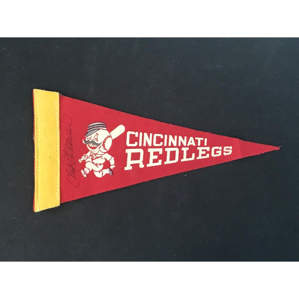 Vintage 1940's Cincinnati Red Legs Small Pennant (1 of 2)