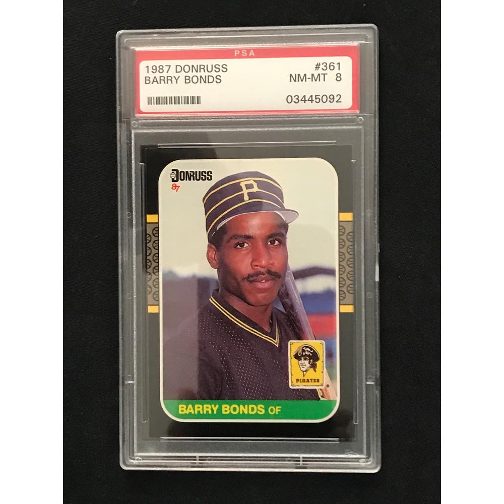 1987 Donruss Barry Bonds Rookie Psa 8 (1 of 2)