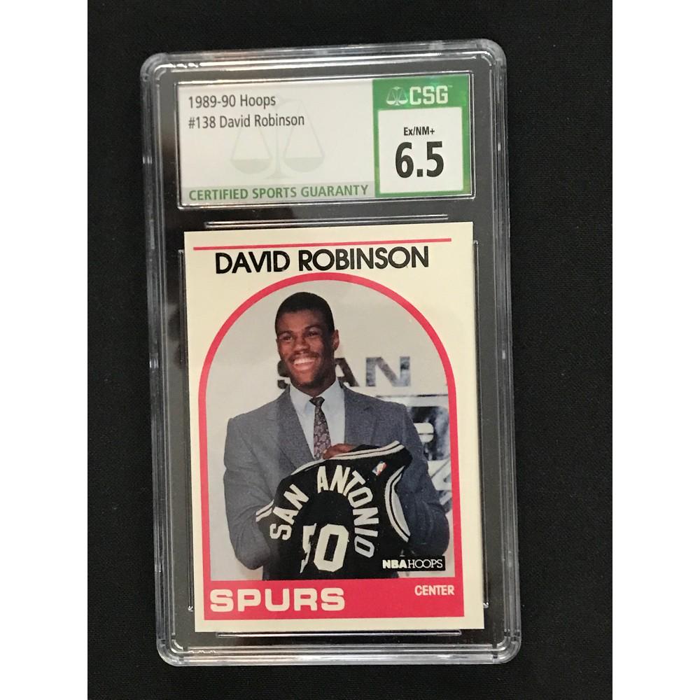 1989-90 Hoops David Robinson Rc Csg 6.5: 1989-90 Hoops David Robinson Rc Csg 6.5