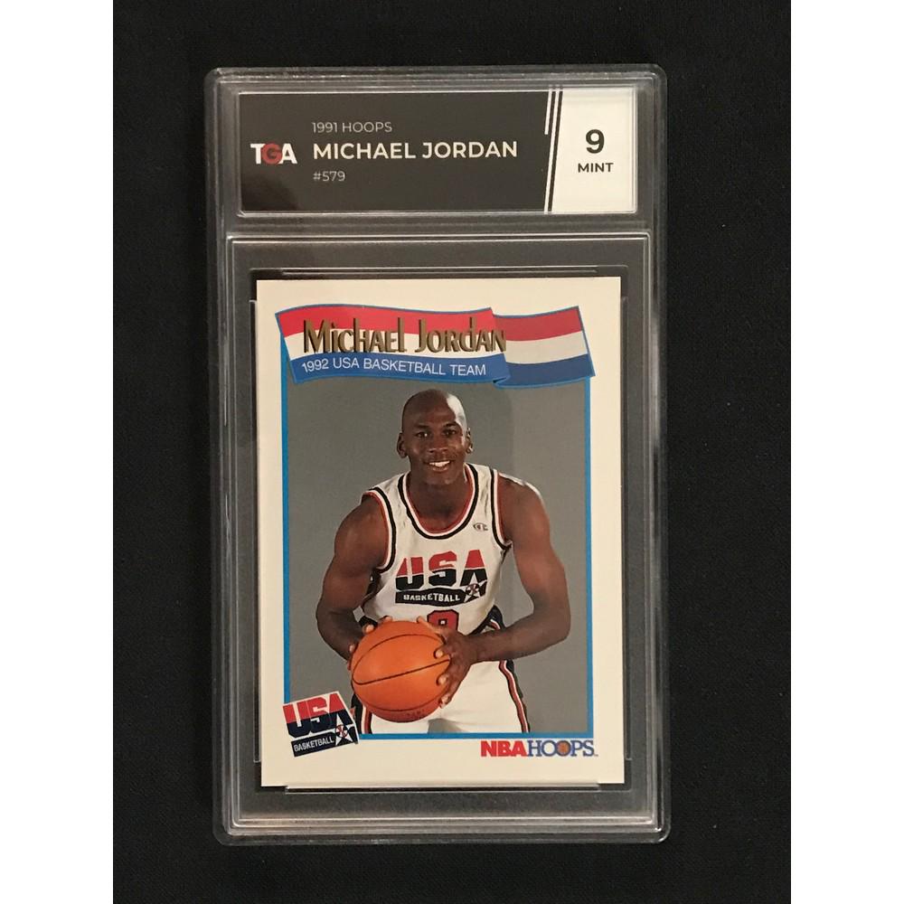 1991 Hoops Michael Jordan Tga 9 Mint (1 of 2)