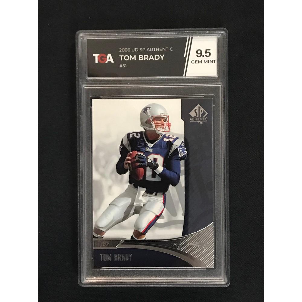 2006 Ud Sp Authentic Tom Brady Tga 9.5 Mint (1 of 2)