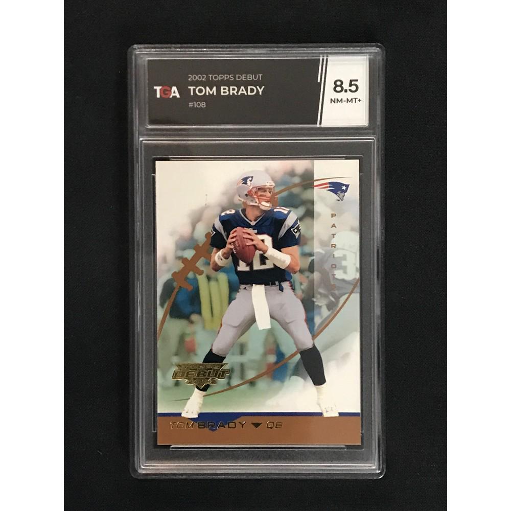 2002 Topps Debut Tom Brady Tga 8.5 Nm-mt (1 of 2)