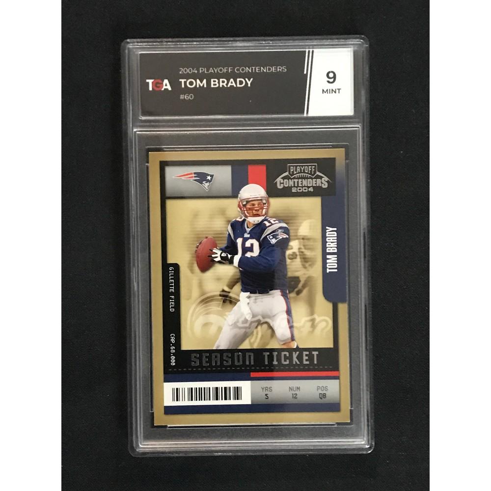 2004 Playoff Contenders Tom Brady Tga 9 Mint (1 of 2)