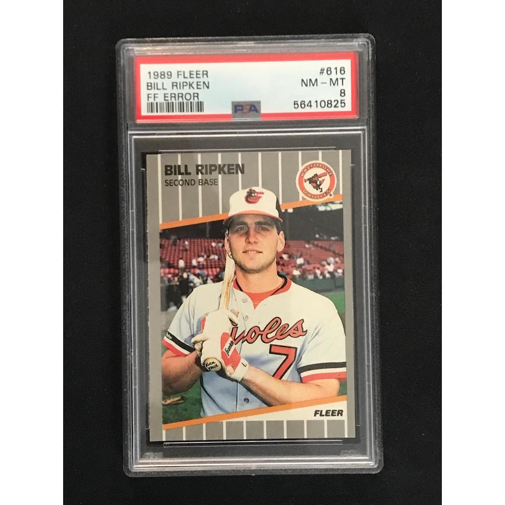1989 Fleer Billy Ripken F Face Error Card Psa 8 (1 of 2)