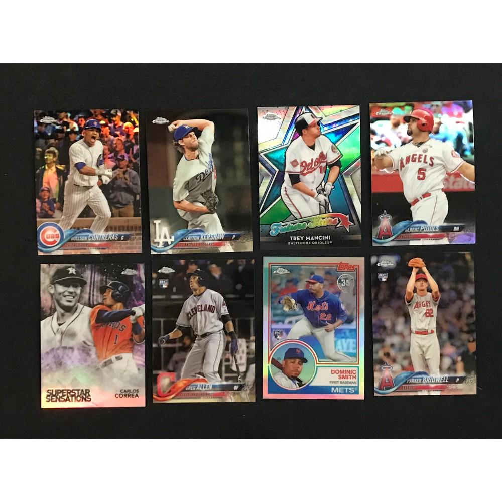 Over 300 2018 Topps Chrome Baseball Cards (1 of 2)