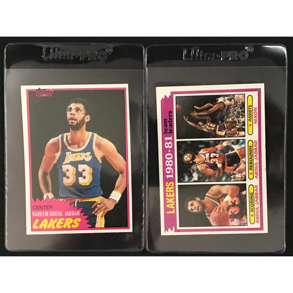Pair Of 1981-82 Topps Kareem Abdul Jabbar Cards (1 of 2)