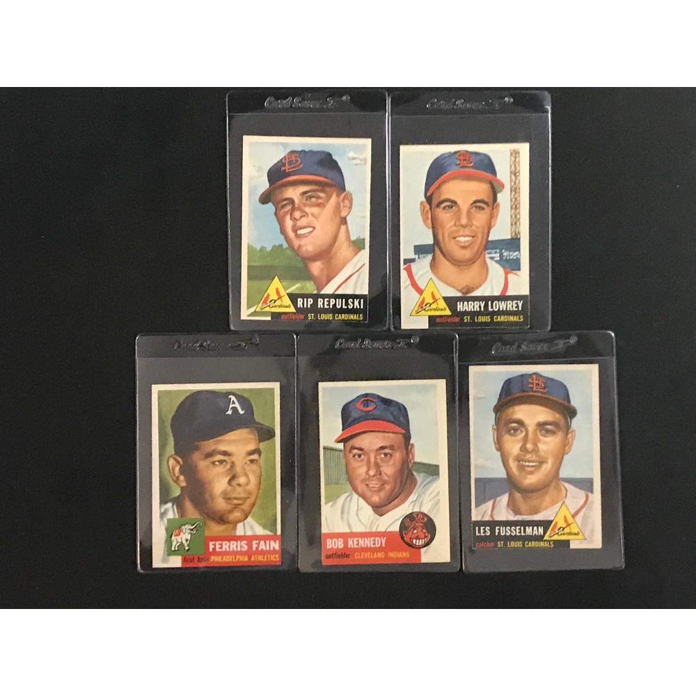 5 1953 Topps Baseball Cards High Grade (1 of 2)