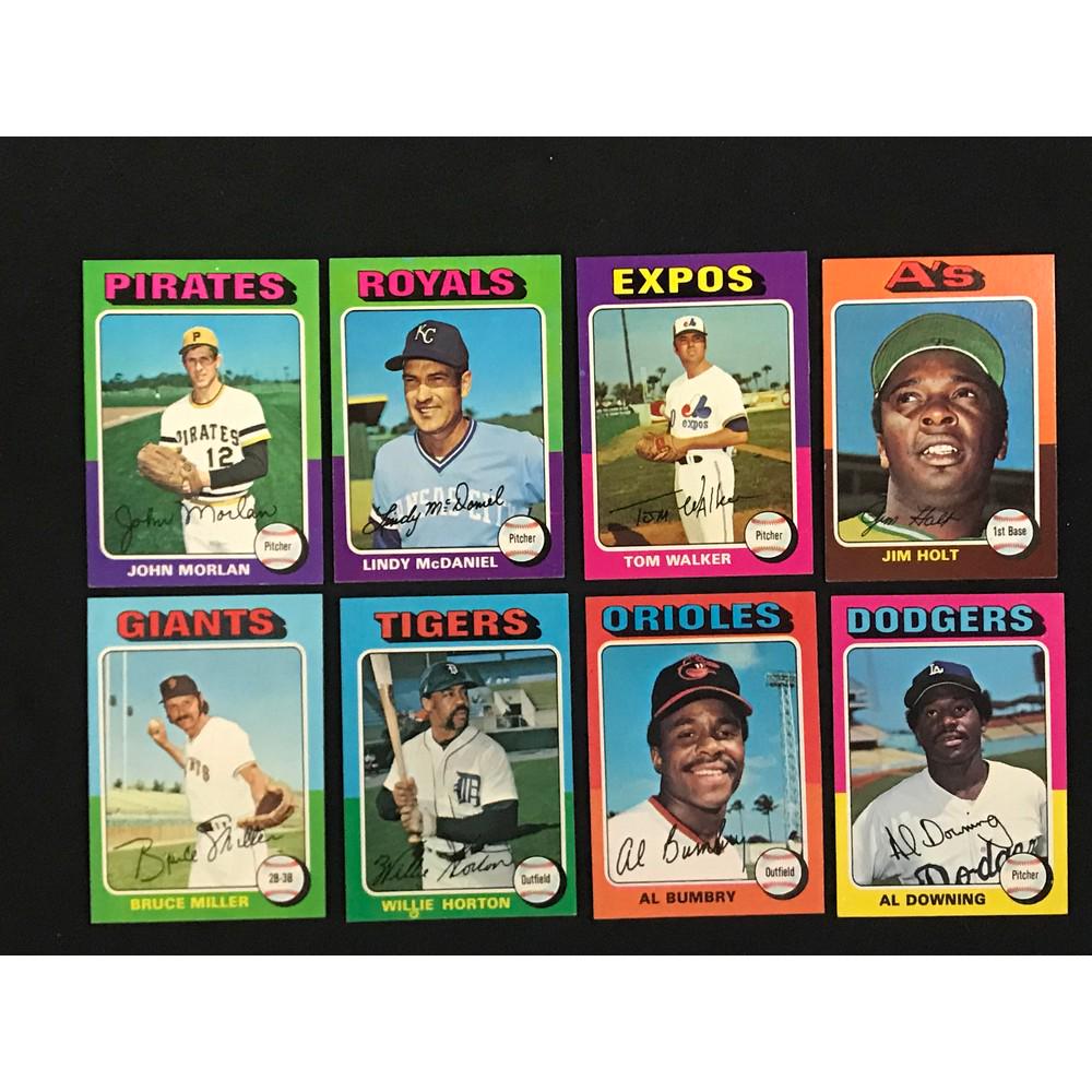 Over 275 1975 Topps Baseball Cards High Grade (1 of 2)