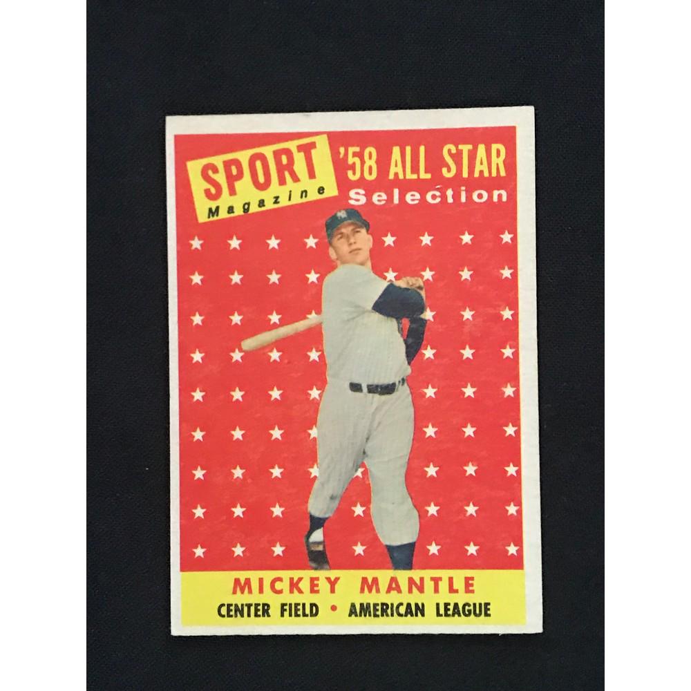 1958 Topps Mickey Mantle Allstar (1 of 2)