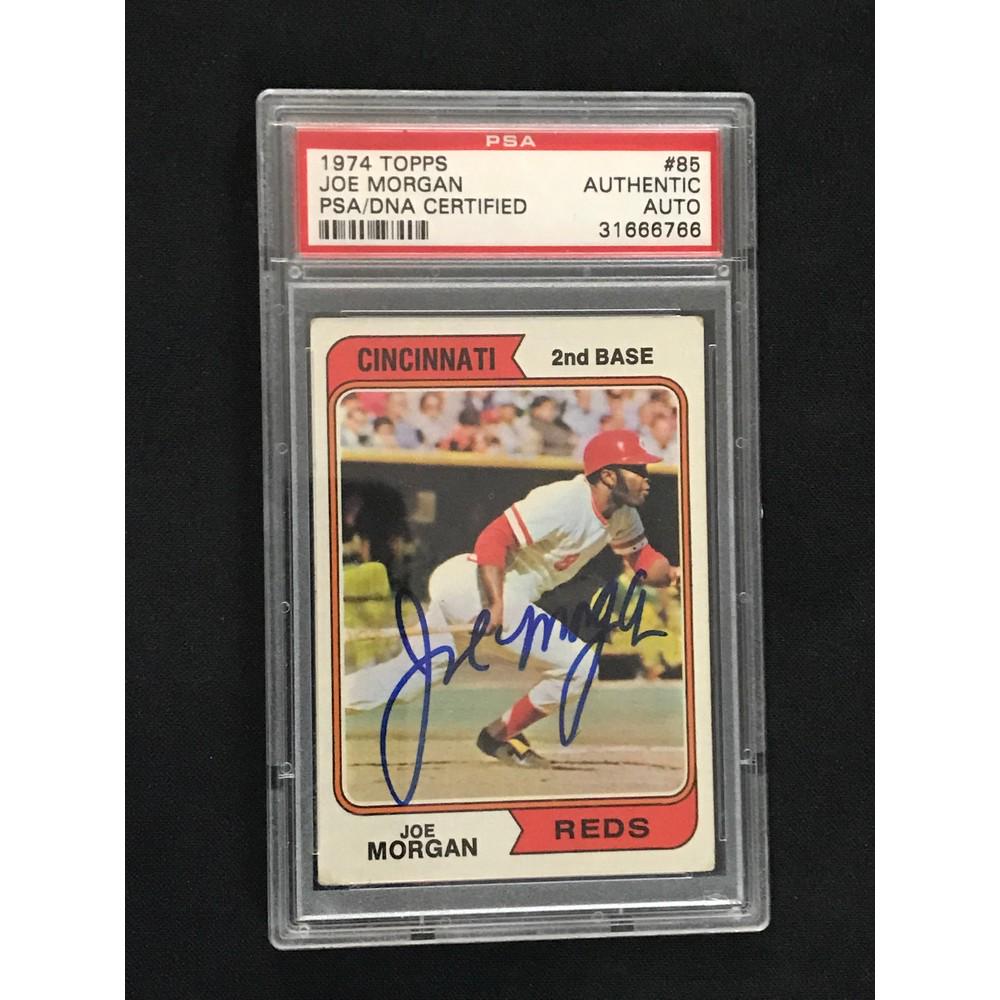 1974 Topps Joe Morgan Auto Psa Dna (1 of 2)